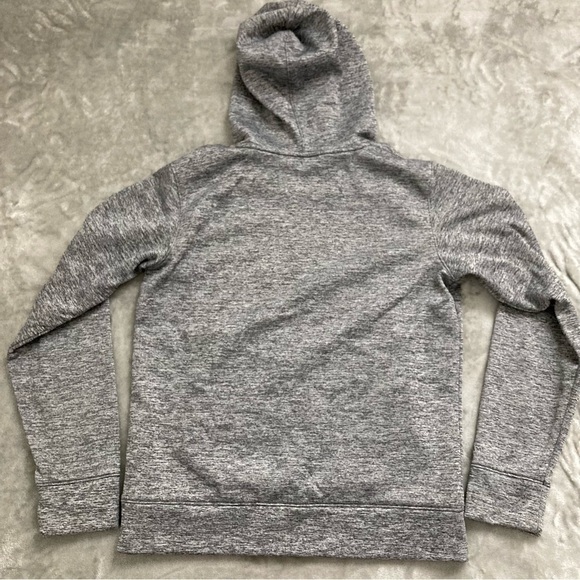 Under Armour Cold Gear Heather Grey Pullover Hoodie Sweatshirt Kangaroo Pocket M - Picture 5 of 8
